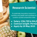 Vacancy for Research Scientist (Food & Nutrition)