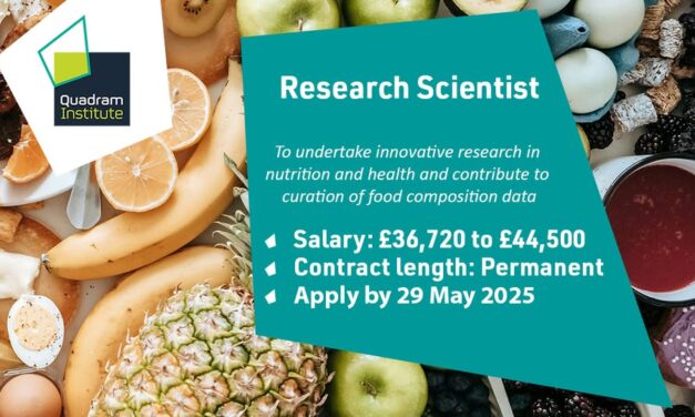 Vacancy for Research Scientist (Food & Nutrition)